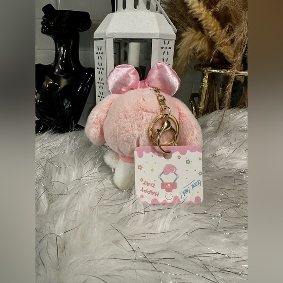 NWT- Baby My Melody Plush Bag Charm/ Keychain - Picture 5 of 5